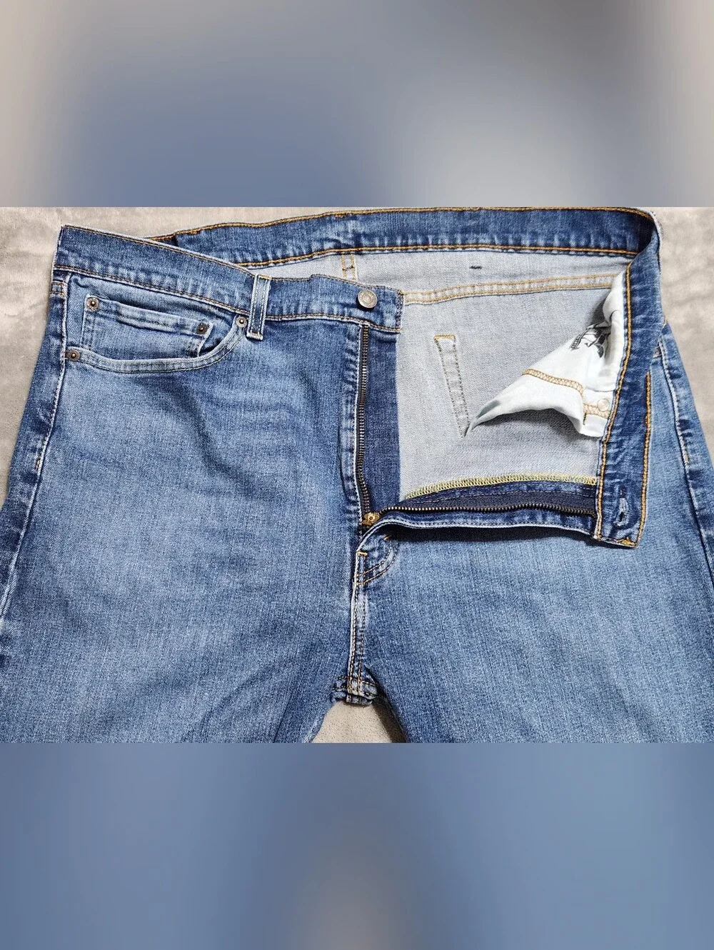 Levi's 505 Regular Straight Leg Jeans 40x30 Blue